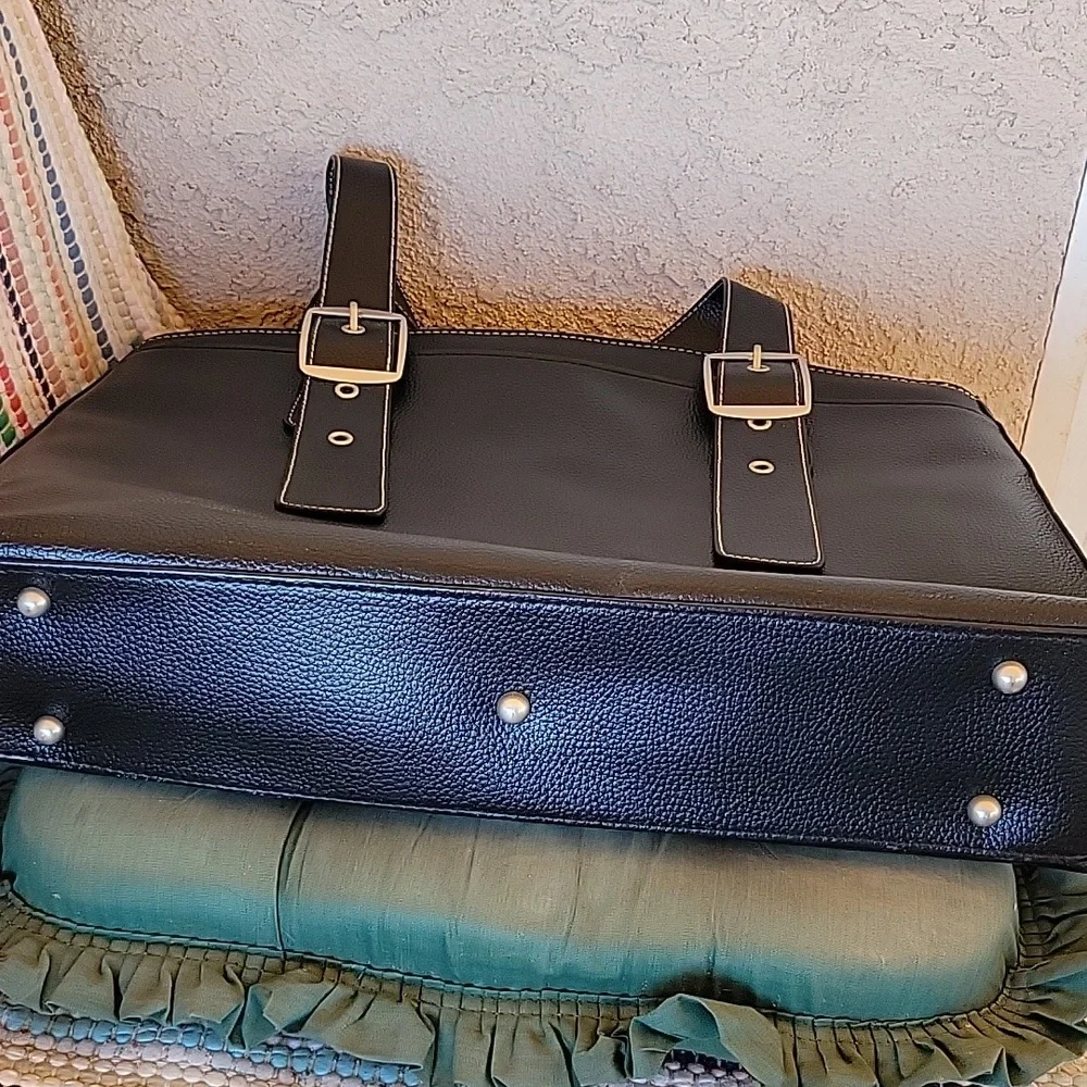 Solo Classic Laptop Tote Bag Briefcase Black